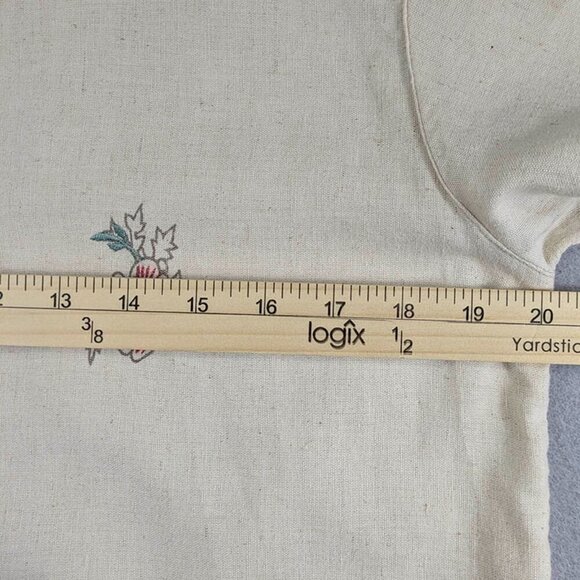 Keren Hart 2 Pc Midi Dress Linen Blend Womens Medium Ivory Cream Embroidery - Picture 8 of 15